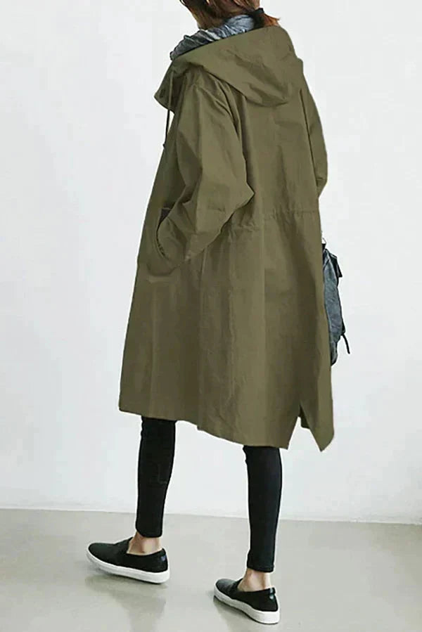 Manteau de pluie ajustable, élégant et fonctionnel, imperméable, confortable pour femmes