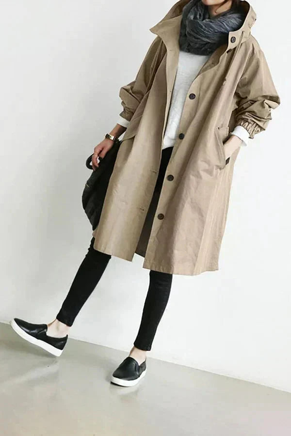 Manteau de pluie ajustable, élégant et fonctionnel, imperméable, confortable pour femmes