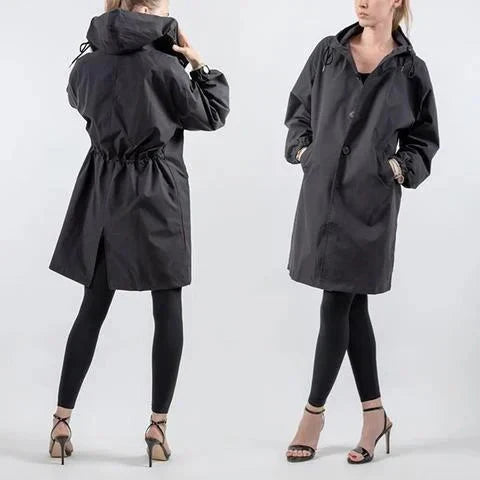 Manteau de pluie ajustable, élégant et fonctionnel, imperméable, confortable pour femmes