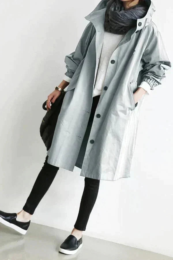 Manteau de pluie ajustable, élégant et fonctionnel, imperméable, confortable pour femmes