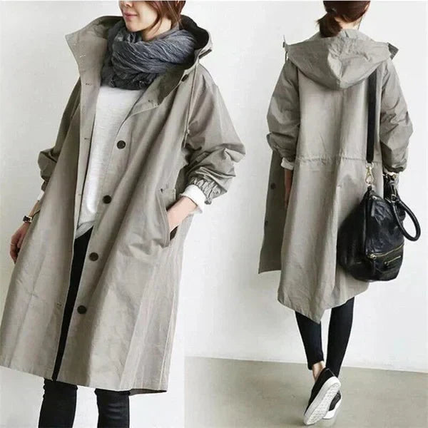Manteau de pluie ajustable, élégant et fonctionnel, imperméable, confortable pour femmes