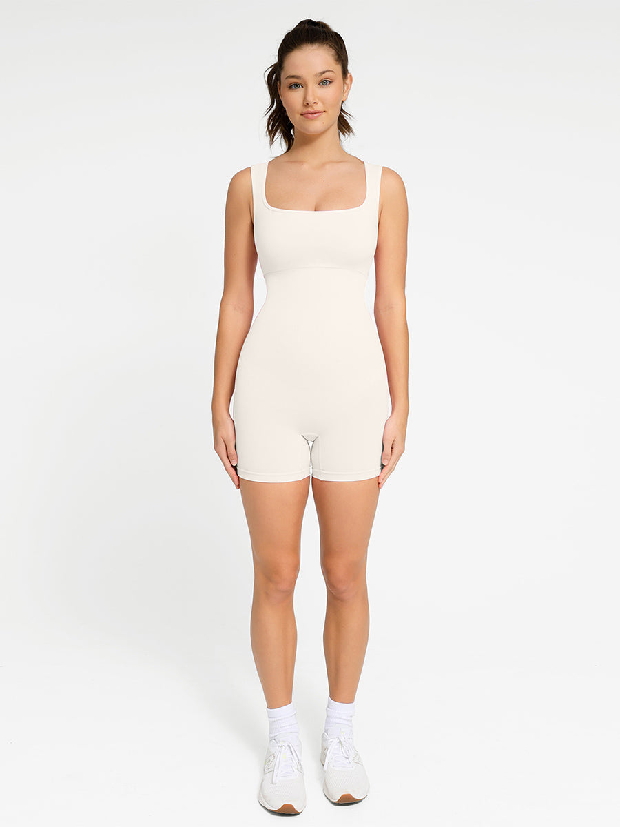 Body sculptant sans couture avec décolleté carré