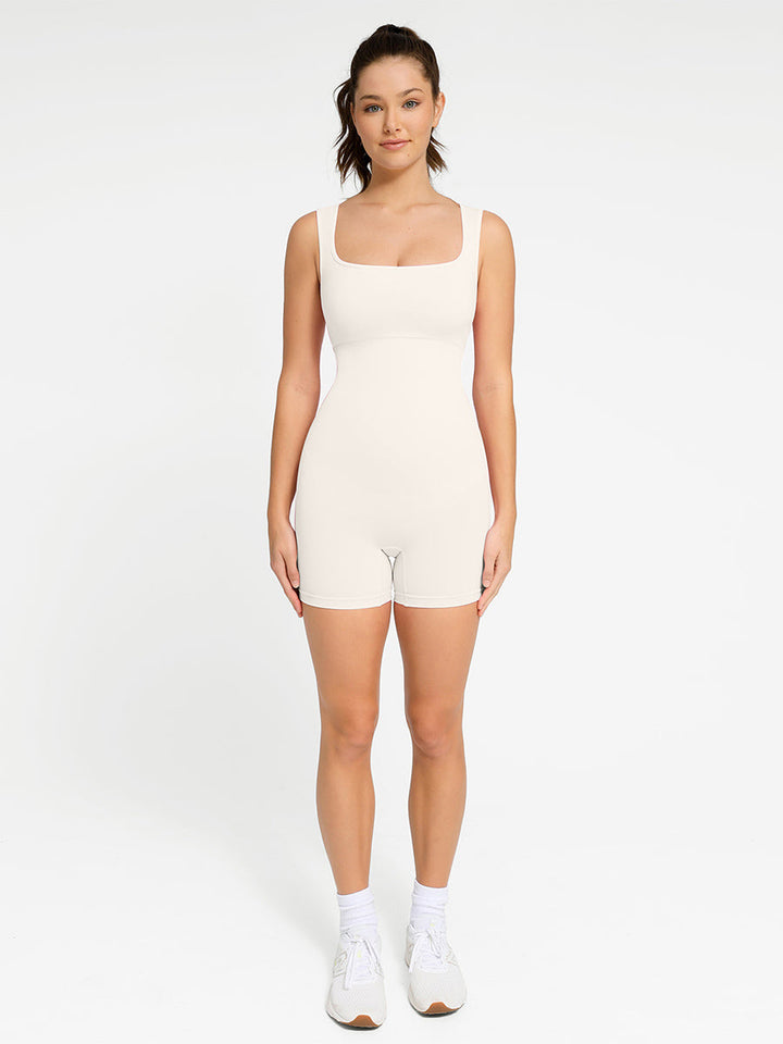 Body sculptant sans couture avec décolleté carré