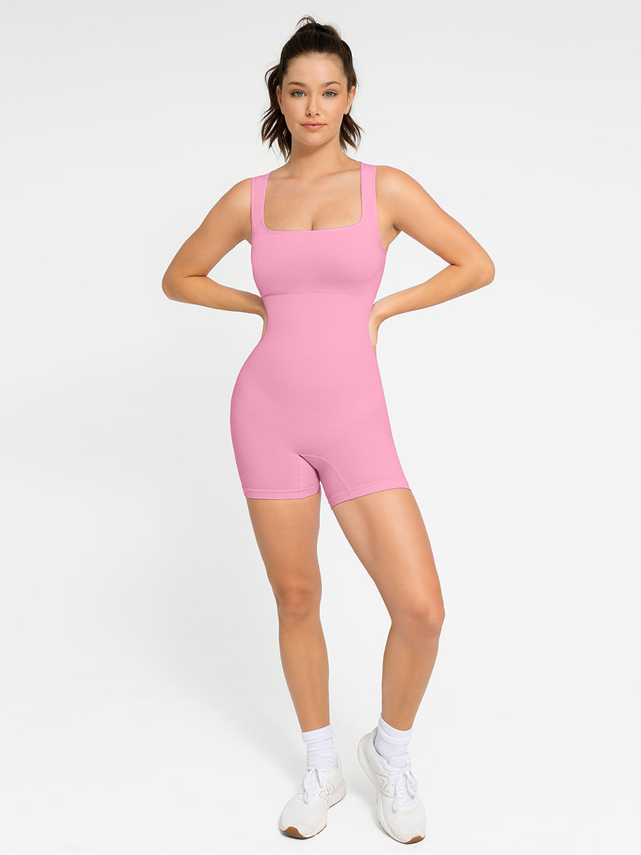 Body sculptant sans couture avec décolleté carré
