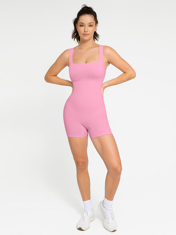 Body sculptant sans couture avec décolleté carré