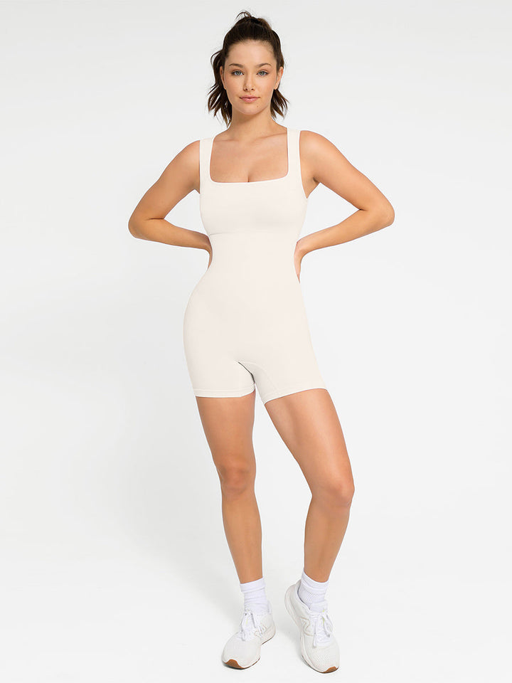 Body sculptant sans couture avec décolleté carré