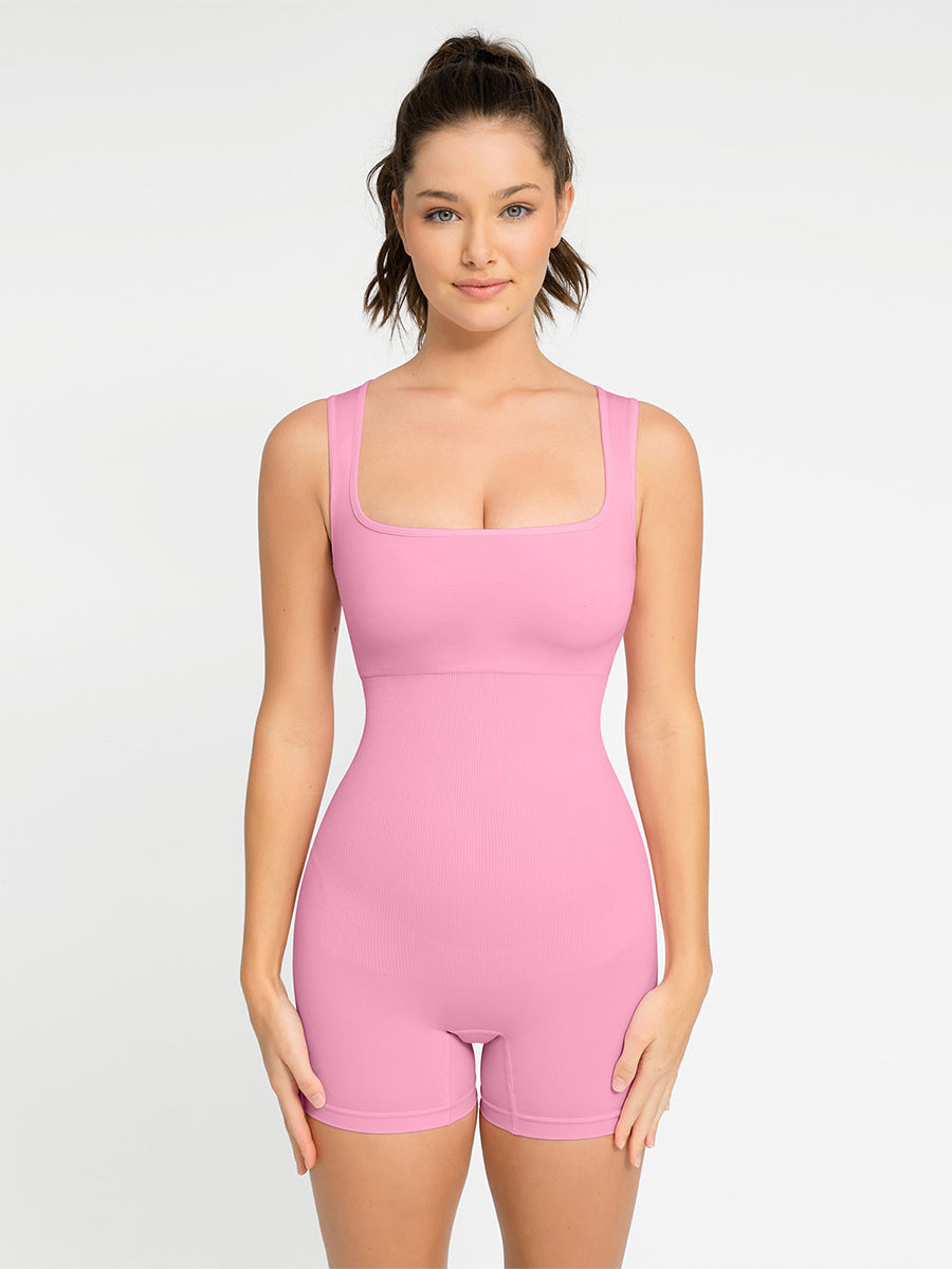 Body sculptant sans couture avec décolleté carré