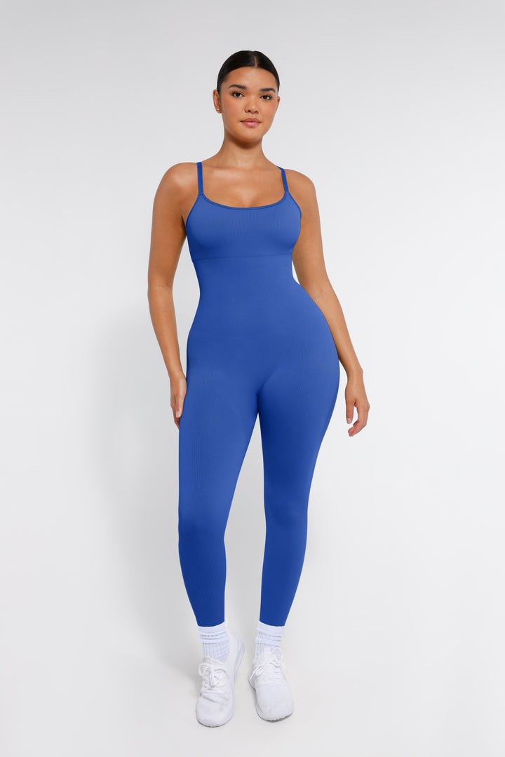 Combinaison Shapewear sans couture avec bretelles spaghetti