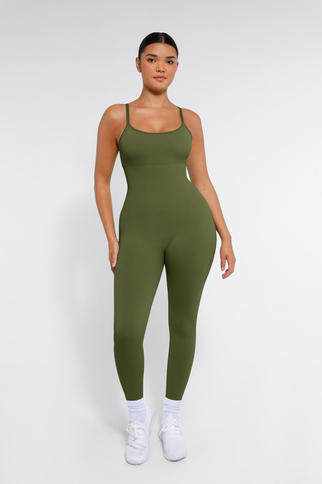 Combinaison Shapewear sans couture avec bretelles spaghetti