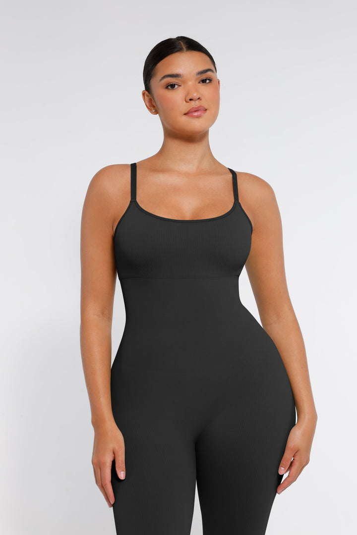 Combinaison Shapewear sans couture avec bretelles spaghetti