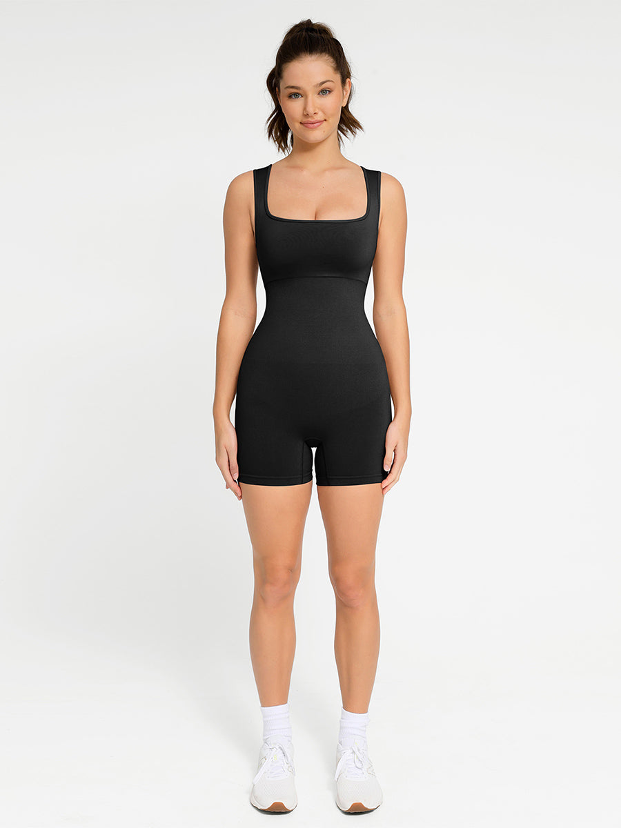 Body sculptant sans couture avec décolleté carré