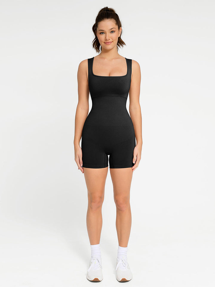 Body sculptant sans couture avec décolleté carré
