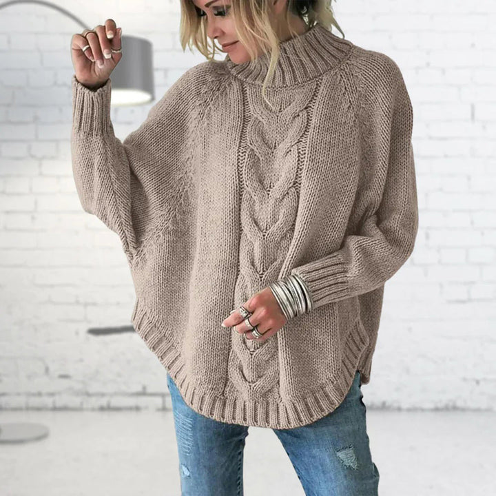 Pull Femme Tricot Col Roulé | Ample & Chaud