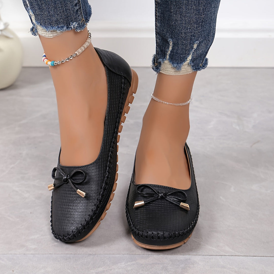 Velurette™ – Mocassins élégants pour femmes avec design à nœud