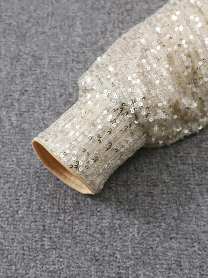 Sara | Robe mini glamour sans épaules