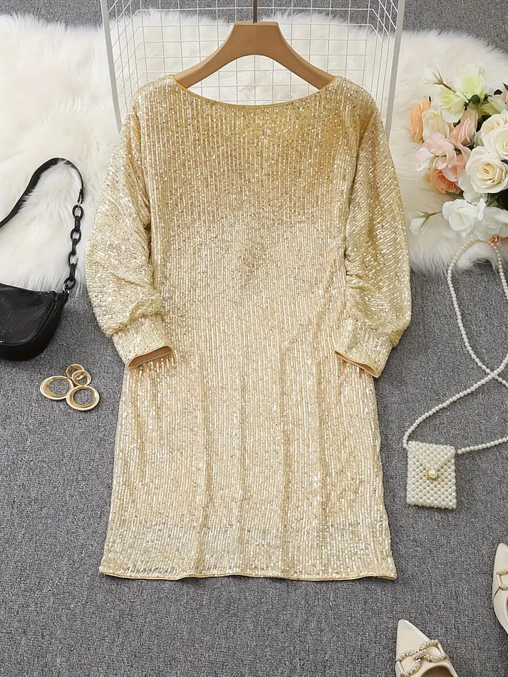 Sara | Robe mini glamour sans épaules
