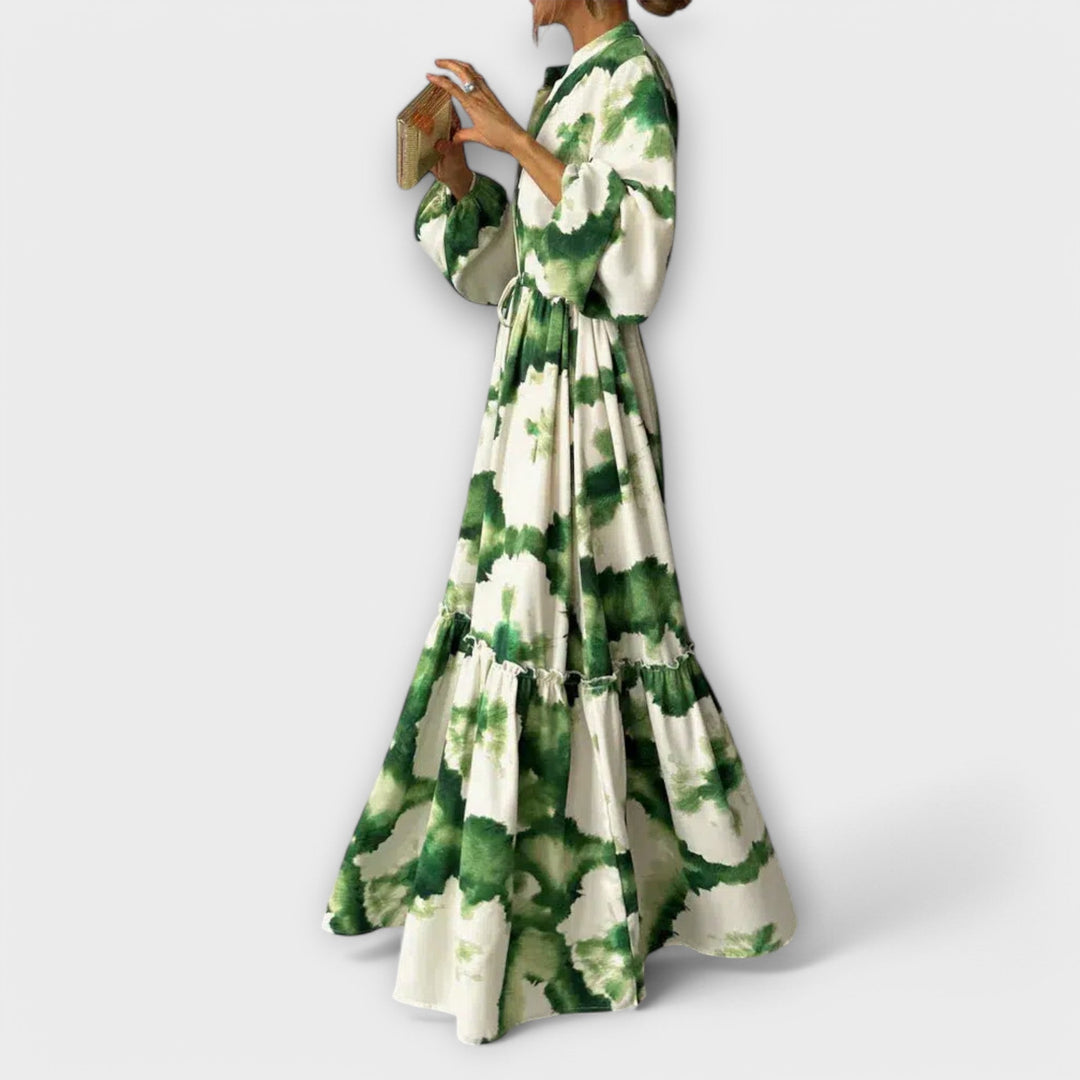 Melina - Robe maxi verte à manches longues et décolleté en V

Rewritten: "Melina - Robe maxi verte à manches longues et décolleté en V élégant