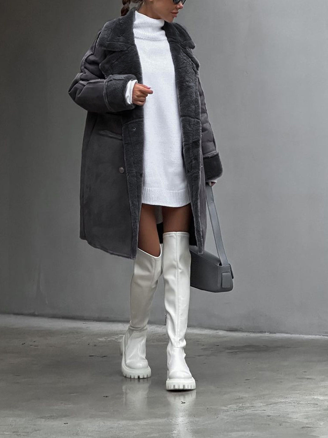 Dalia | Manteau Long Élégant pour Femme pour un Glamour d'Hiver