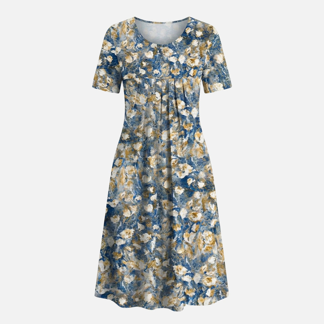 Käthe | Robe Midi Femme en Viscose avec Ceinture à Nouer – Viscose Midi Cintrée avec Ceinture