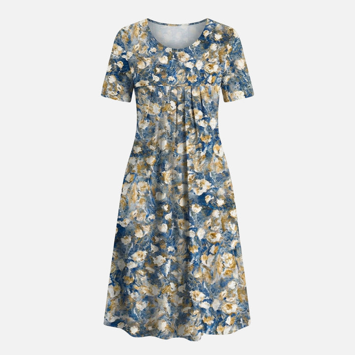 Käthe | Robe Midi Femme en Viscose avec Ceinture à Nouer – Viscose Midi Cintrée avec Ceinture