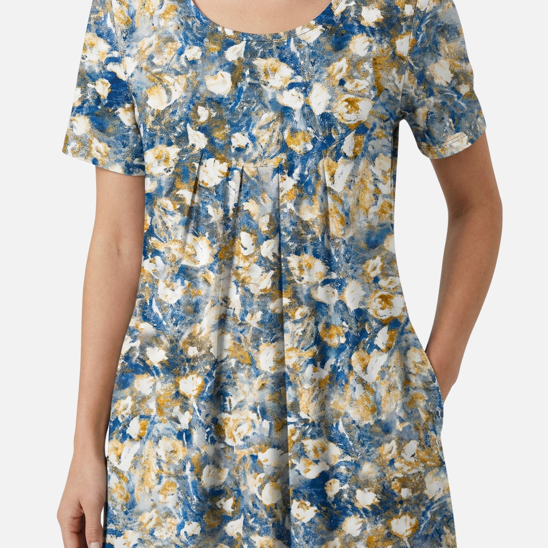 Käthe | Robe Midi Femme en Viscose avec Ceinture à Nouer – Viscose Midi Cintrée avec Ceinture