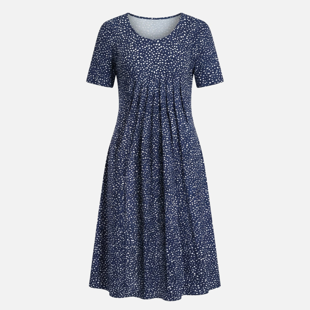 Käthe | Robe Midi Femme en Viscose avec Ceinture à Nouer – Viscose Midi Cintrée avec Ceinture