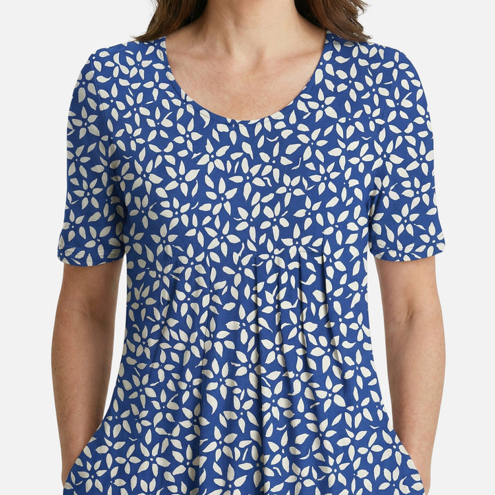 Käthe | Robe Midi Femme en Viscose avec Ceinture à Nouer – Viscose Midi Cintrée avec Ceinture
