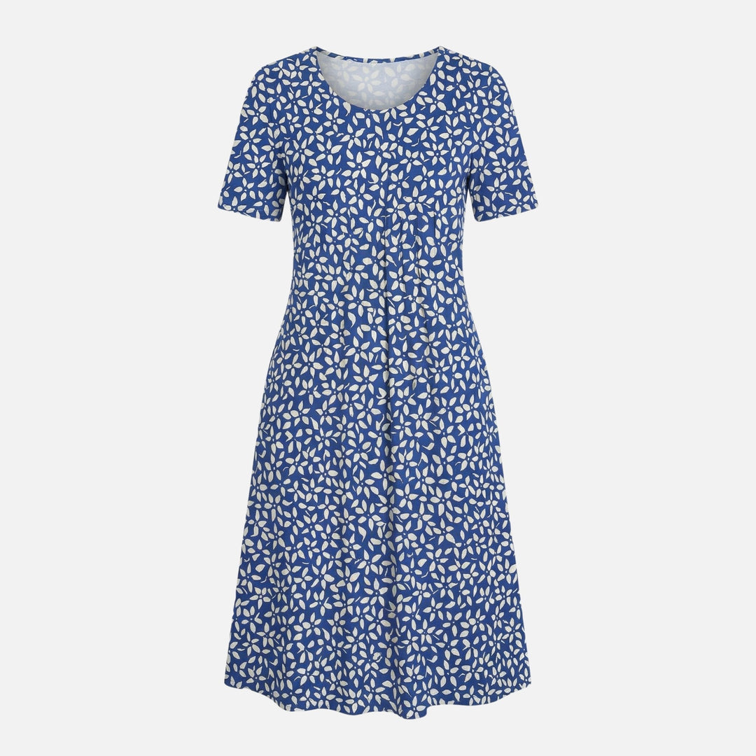 Käthe | Robe Midi Femme en Viscose avec Ceinture à Nouer – Viscose Midi Cintrée avec Ceinture