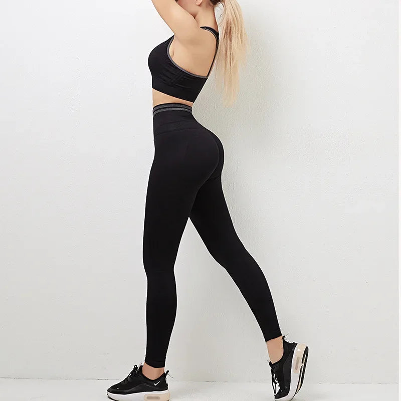 Vortixa | Ensemble de Sport-BH et Leggings Flexibles pour Femmes Été