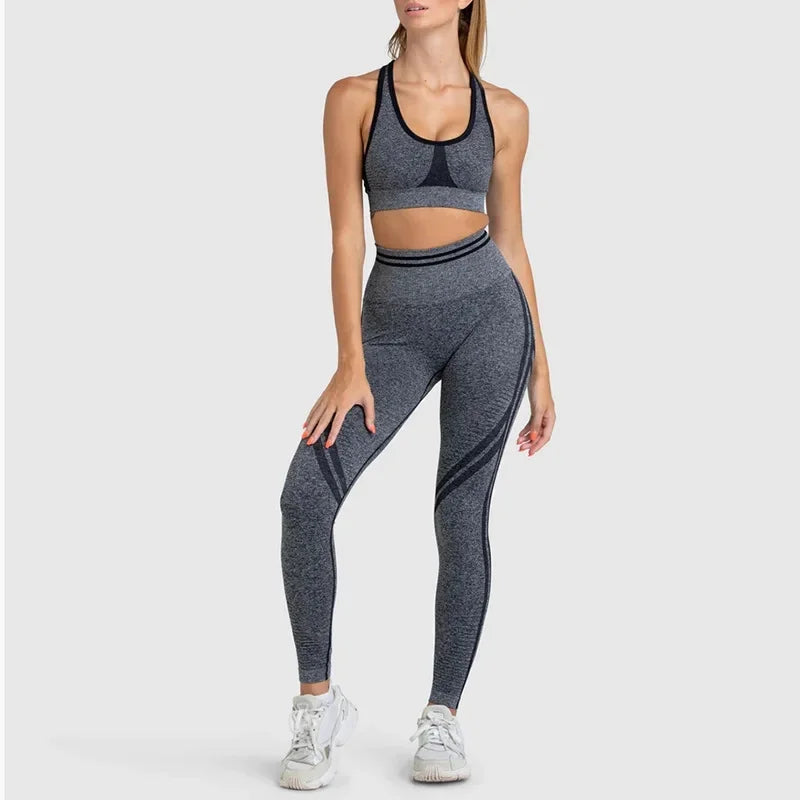 Vortixa | Ensemble de Sport-BH et Leggings Flexibles pour Femmes Été