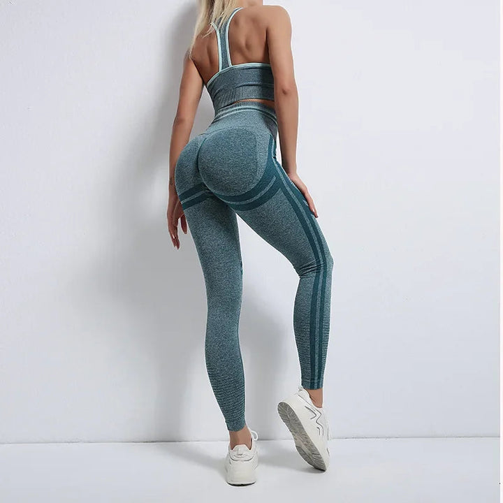 Vortixa | Ensemble de Sport-BH et Leggings Flexibles pour Femmes Été