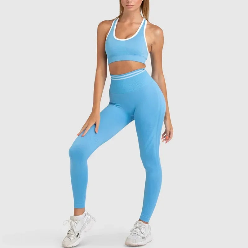 Vortixa | Ensemble de Sport-BH et Leggings Flexibles pour Femmes Été