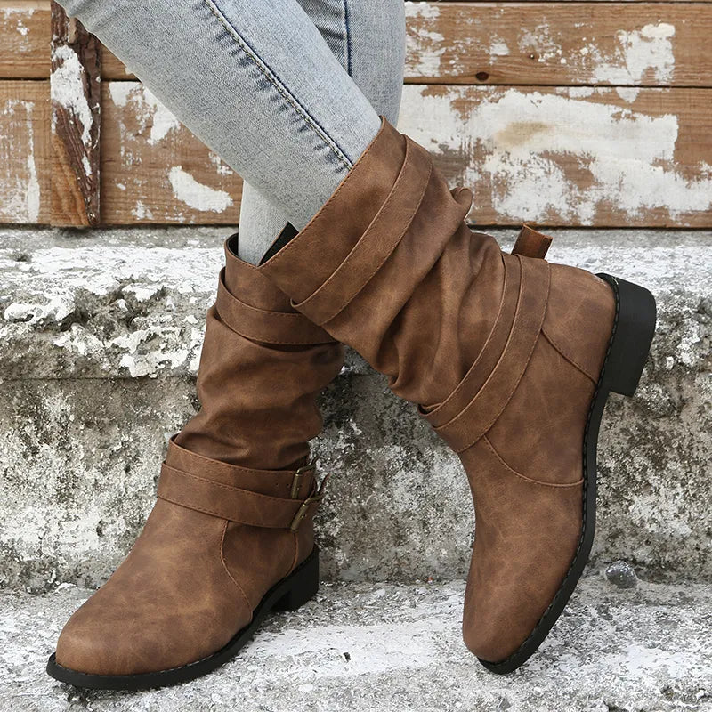 Bottes Femme Mi-Mollet | Chaussures Dirndl