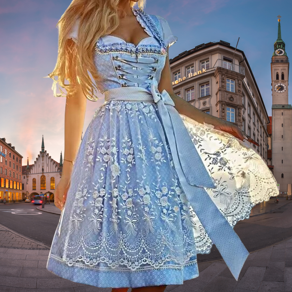 Eveline | Robe Dirndl Élégante et Chaude pour Femmes