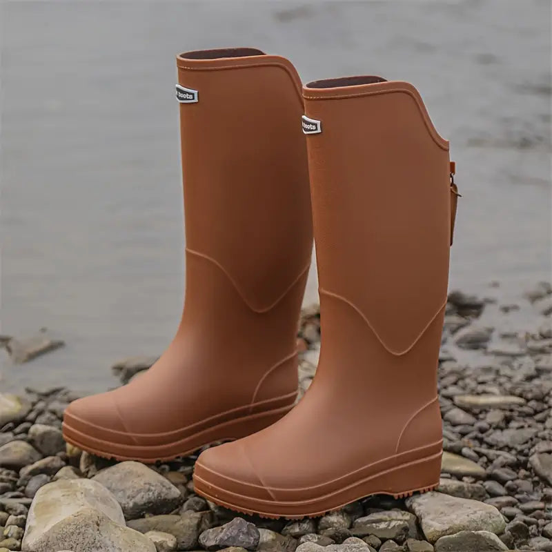 Tanja | Bottes en caoutchouc orthopédiques pour femmes, hauteur genou