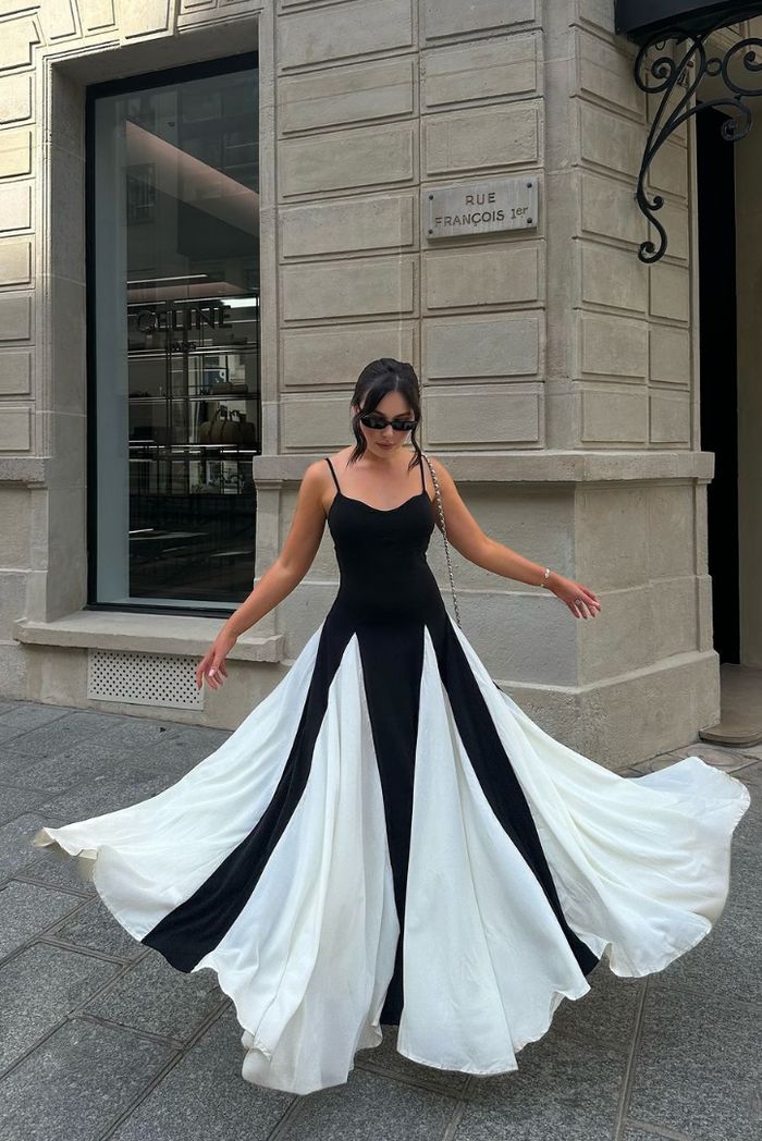 Eliana | Robe maxi élégante avec des panneaux stylés