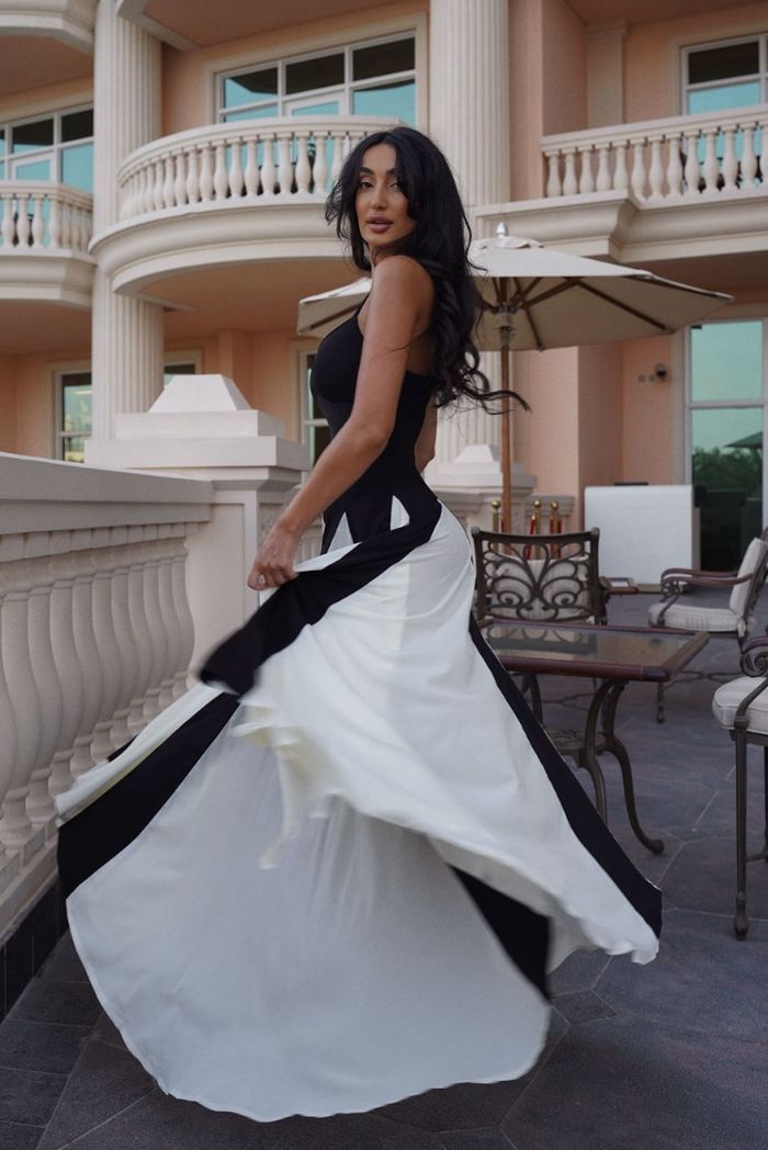 Eliana | Robe maxi élégante avec des panneaux stylés