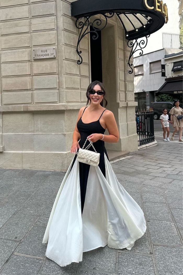 Eliana | Robe maxi élégante avec des panneaux stylés