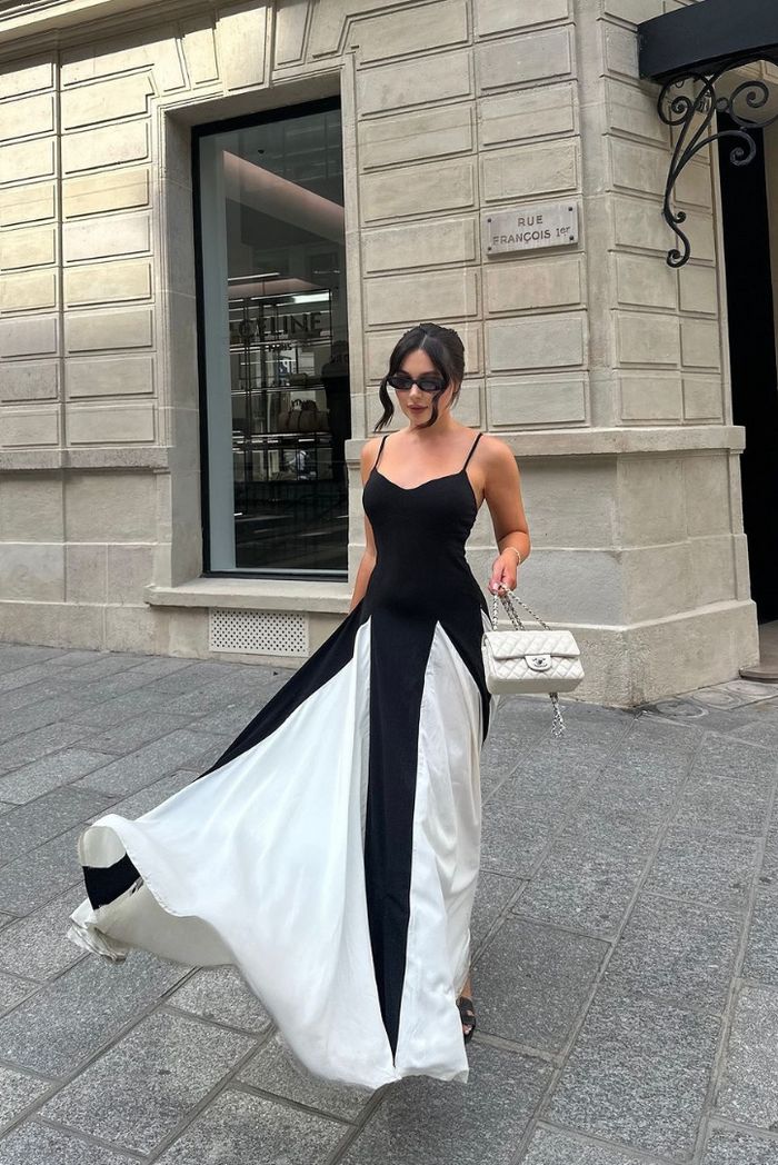 Eliana | Robe maxi élégante avec des panneaux stylés