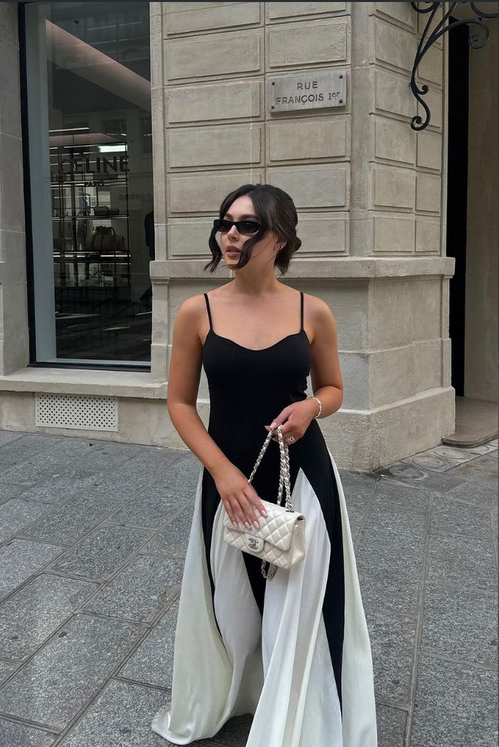 Eliana | Robe maxi élégante avec des panneaux stylés