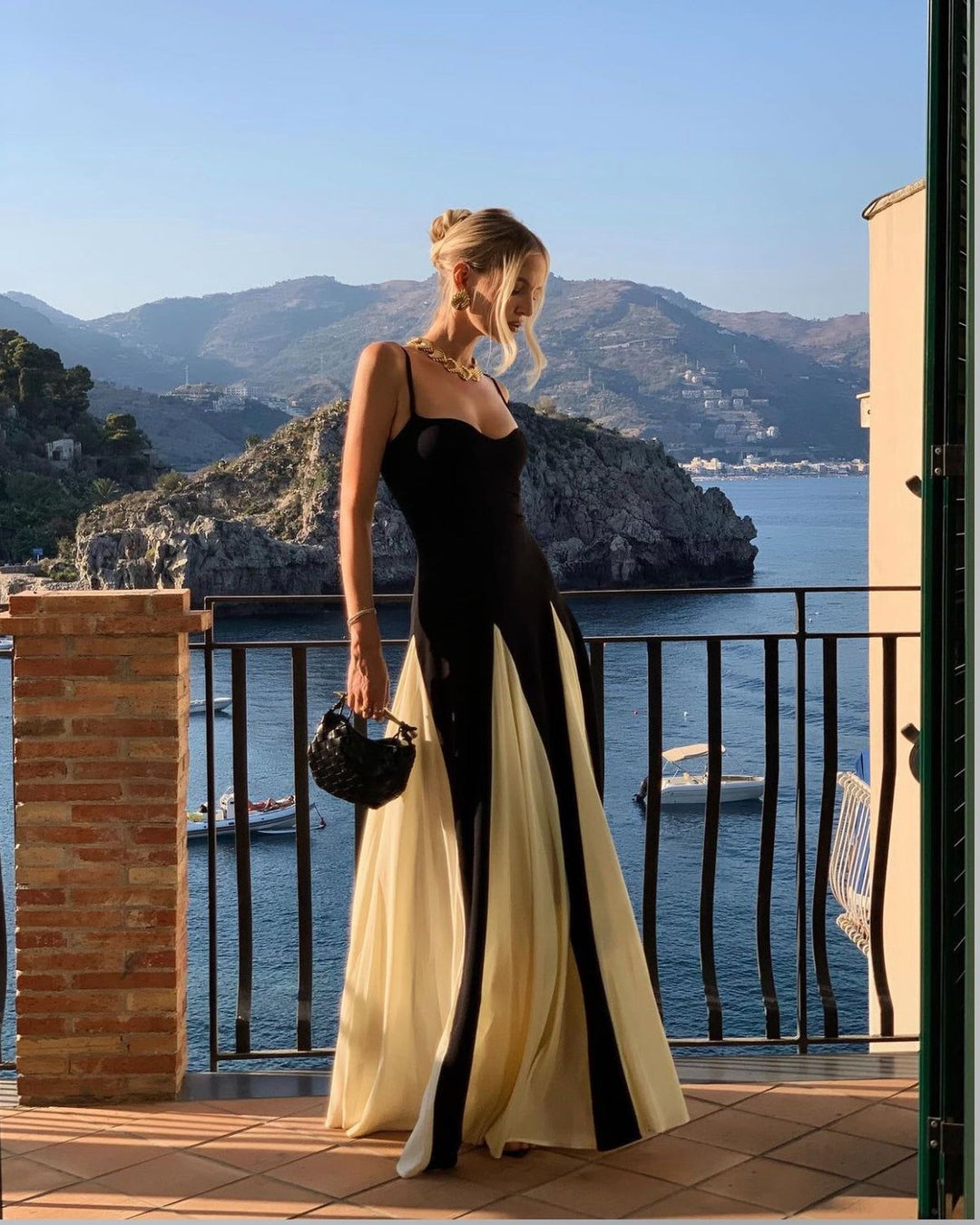 Eliana | Robe maxi élégante avec des panneaux stylés