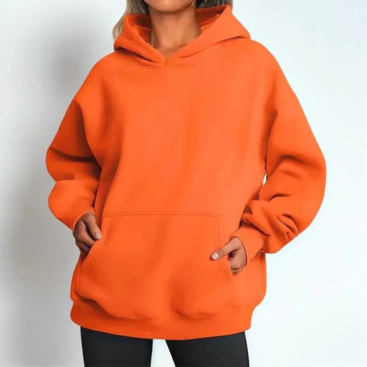 Hoodie Femme en Tricot Confortable avec Capuche Ample et Coupe Largement / Le Classique Intemporel pour Tous les Jours !