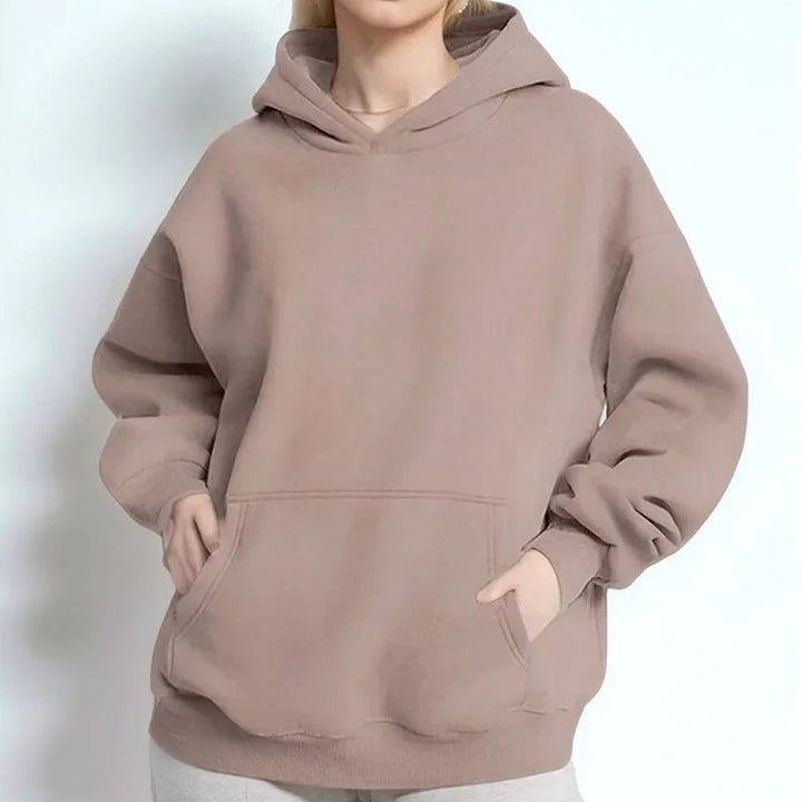 Hoodie Femme en Tricot Confortable avec Capuche Ample et Coupe Largement / Le Classique Intemporel pour Tous les Jours !