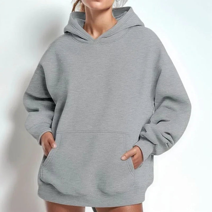 Hoodie Femme en Tricot Confortable avec Capuche Ample et Coupe Largement / Le Classique Intemporel pour Tous les Jours !