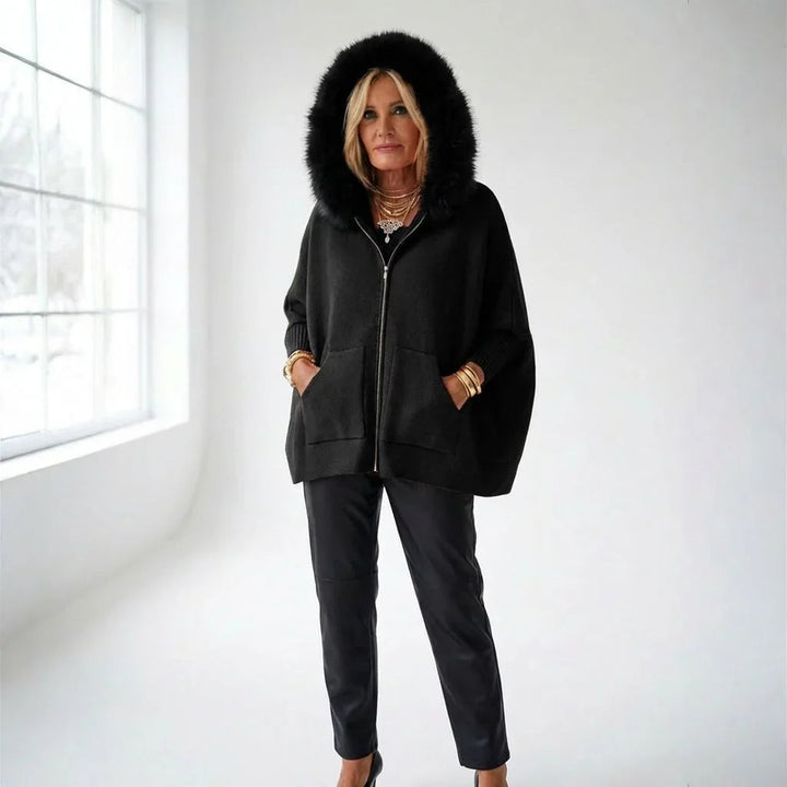 Manteau Femme Scarlet™ avec capuche en peluche luxueuse