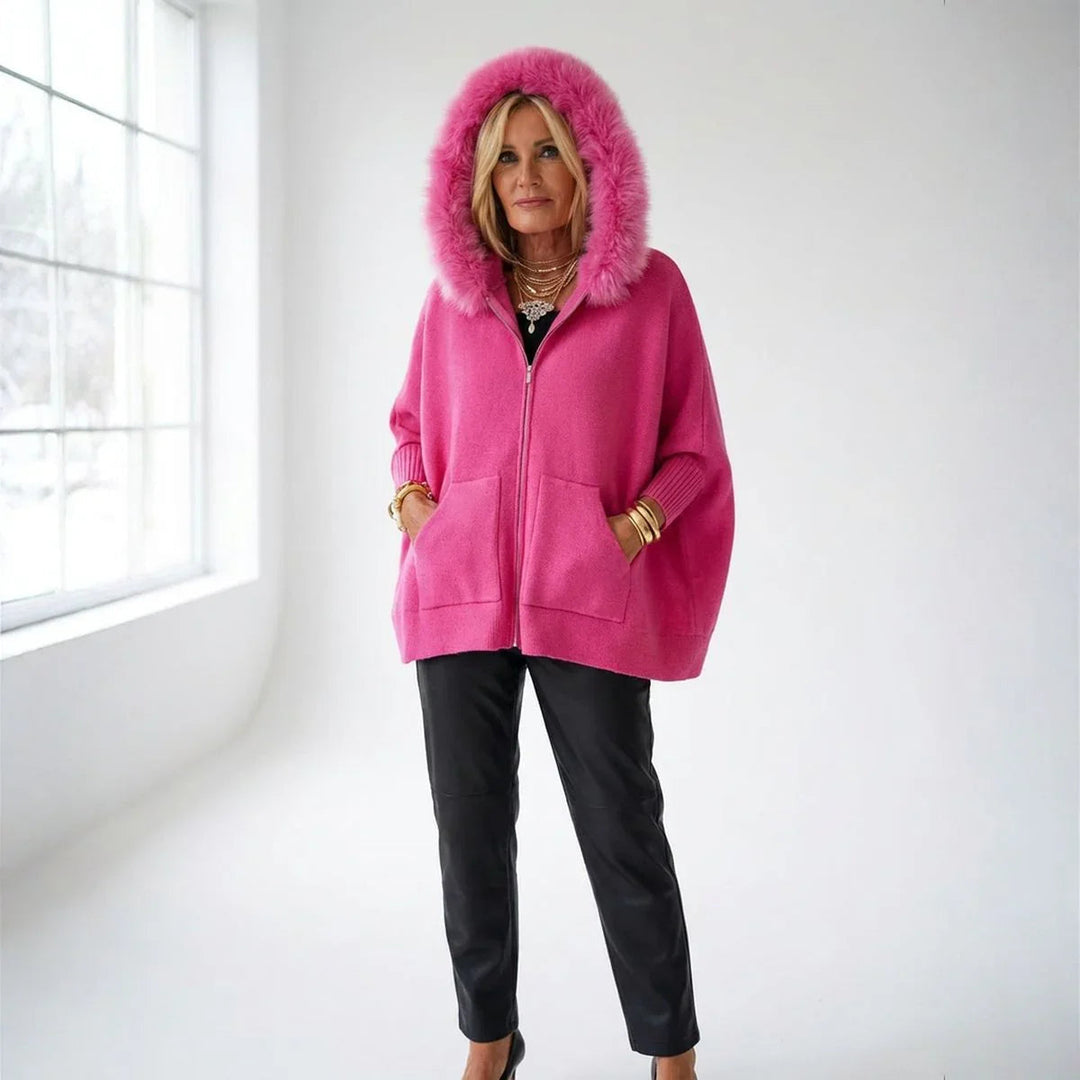 Manteau Femme Scarlet™ avec capuche en peluche luxueuse