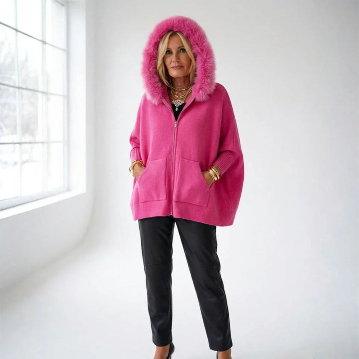 Manteau Femme Scarlet™ avec capuche en peluche luxueuse