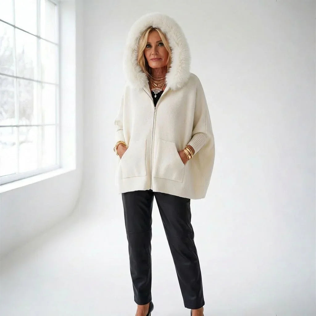 Manteau Femme Scarlet™ avec capuche en peluche luxueuse