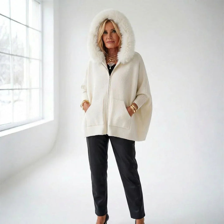 Manteau Femme Scarlet™ avec capuche en peluche luxueuse