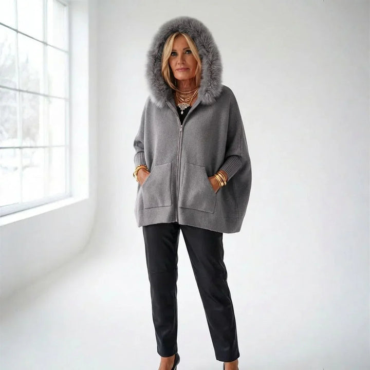 Manteau Femme Scarlet™ avec capuche en peluche luxueuse